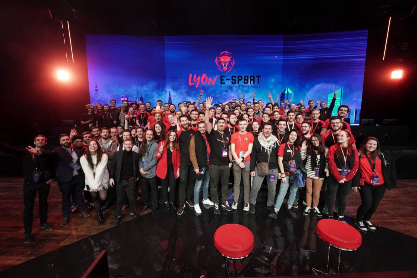 L'équipe Lyon e-Sport sur le terrain