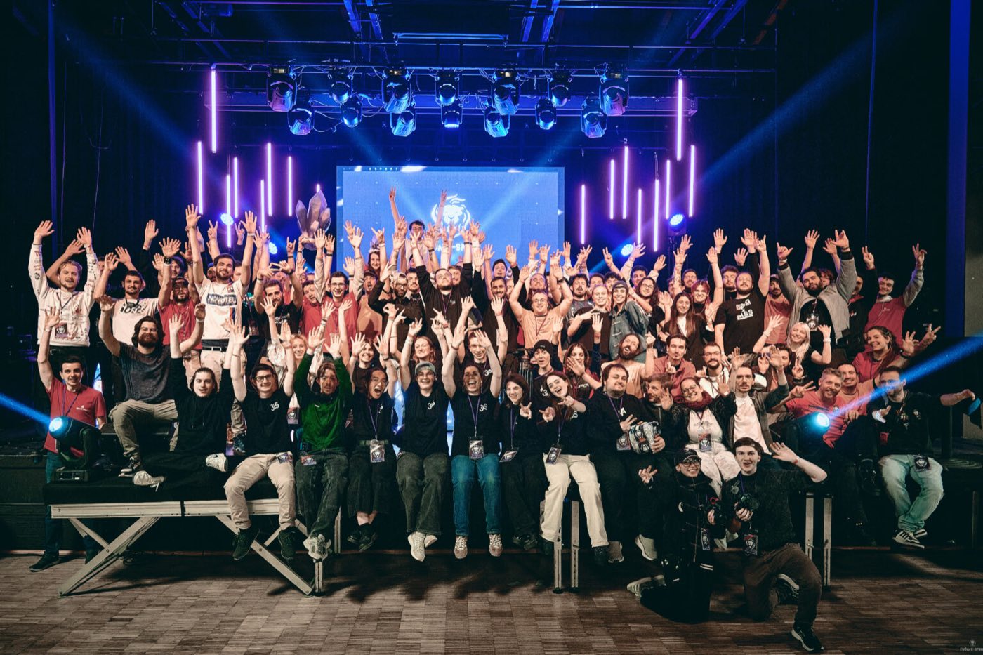 Les bénévoles de Lyon e-Sport réunis lors d'une édition